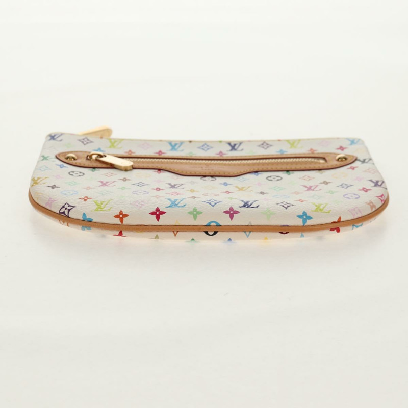 【日本直送】路易威登 Monogram Multicolor Pochette GM 手拿包 白色 M60027 正品 156352SV-5