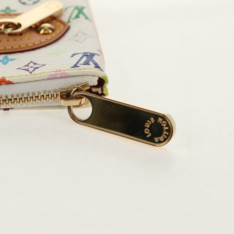 【日本直送】路易威登 Monogram Multicolor Pochette GM 手拿包 白色 M60027 正品 156352SV-7