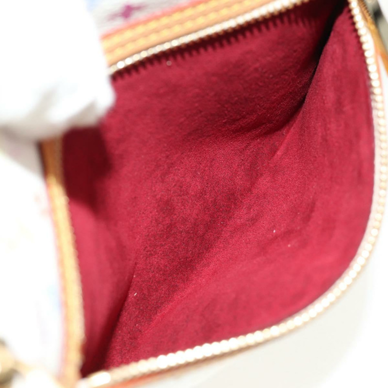 【日本直送】路易威登 Monogram Multicolor Pochette GM 手拿包 白色 M60027 正品 156352SV-17