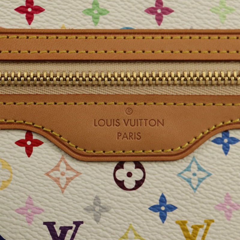 【日本直送】路易威登 Monogram Multicolor Pochette GM 手拿包 白色 M60027 正品 156352SV-20