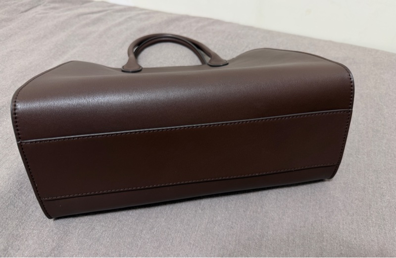 THE ROW Marlo 12 皮革手提包 深棕色 ❗️半價出售-1