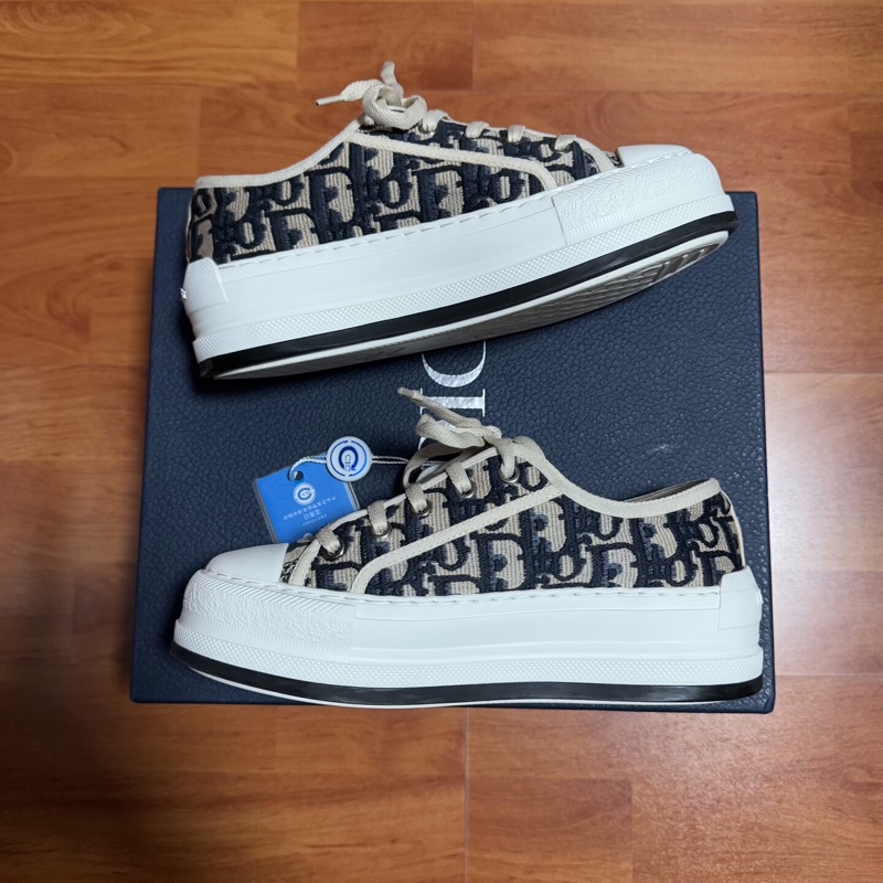 迪奧新款厚底鞋Dior Walk'n'Oblique女款 米|||色 34.5碼 99 新-1