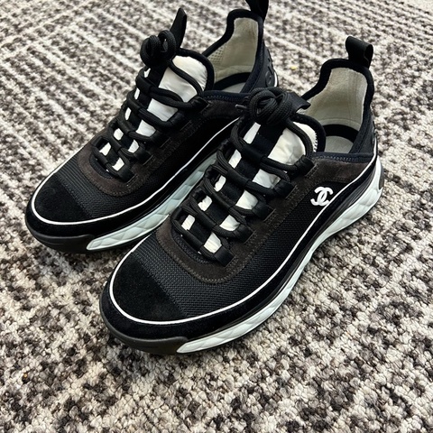 98新CHANEL香奈兒 經典款拼色運動鞋 37.5碼