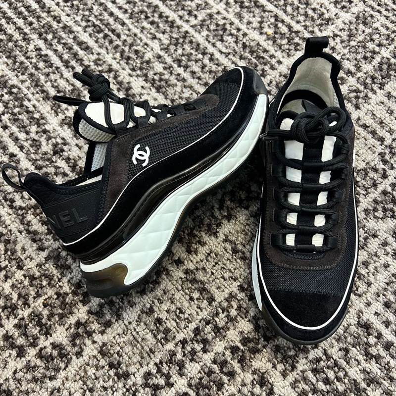 98新CHANEL香奈兒 經典款拼色運動鞋 37.5碼-2