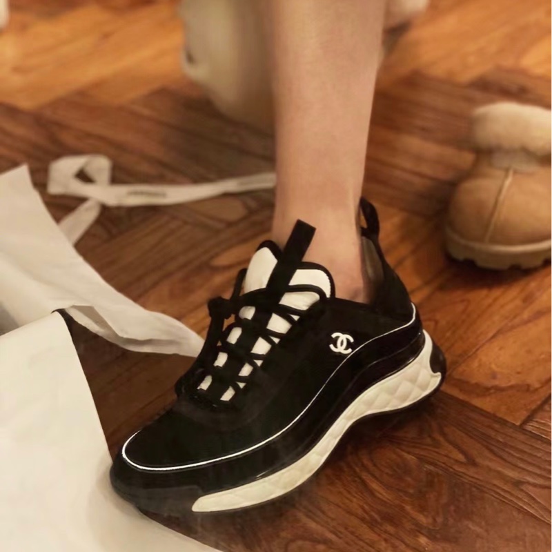 98新CHANEL香奈兒 經典款拼色運動鞋 37.5碼-5