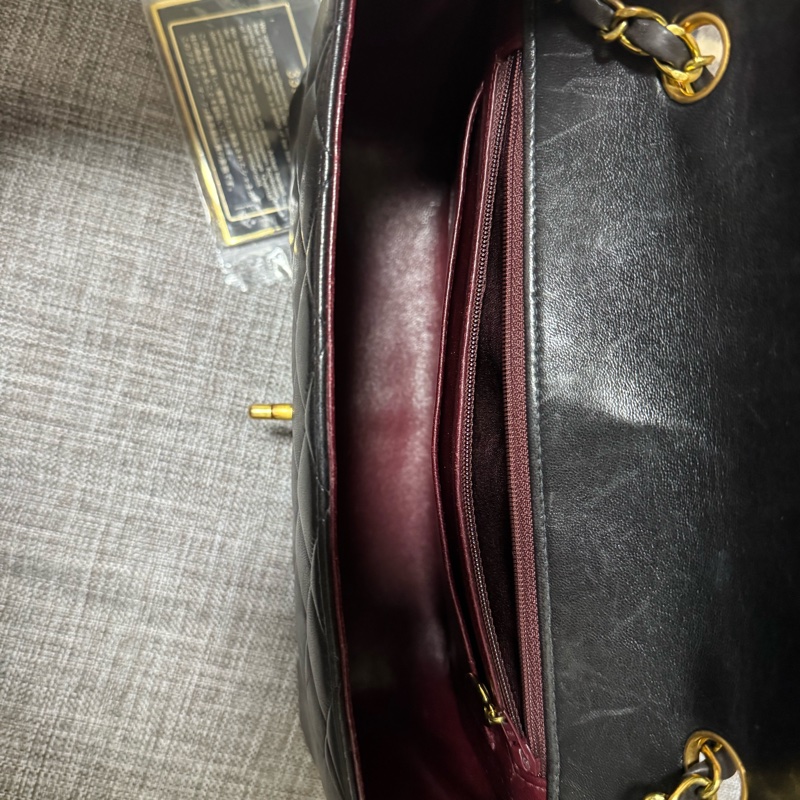 Chanel黑金黛妃包25~Vintage Diana經典老香-18