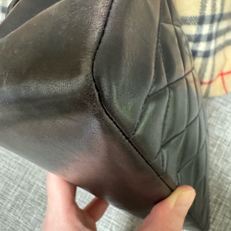 Chanel黑金黛妃包25~Vintage Diana經典老香-31