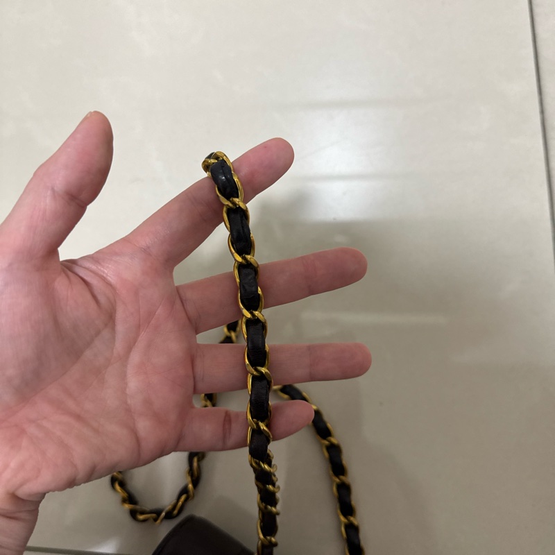 Chanel黑金黛妃包25~Vintage Diana經典老香-41