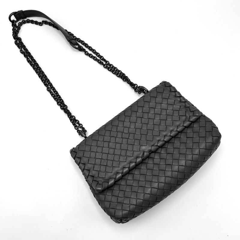 BV 編織OLIMPIA肩背斜背包22*15*7 98新配件塵袋-5