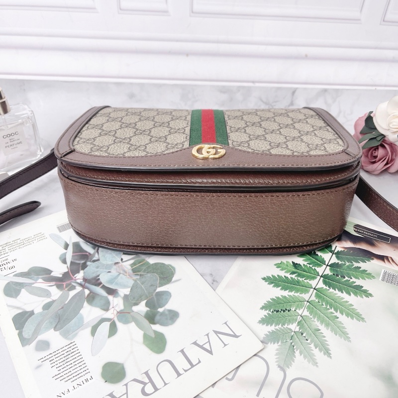 Gucci Ophidia系列翻蓋郵差馬蹄包25×18×8 98新配件塵袋-4