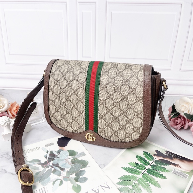 Gucci Ophidia系列翻蓋郵差馬蹄包25×18×8 98新配件塵袋-5