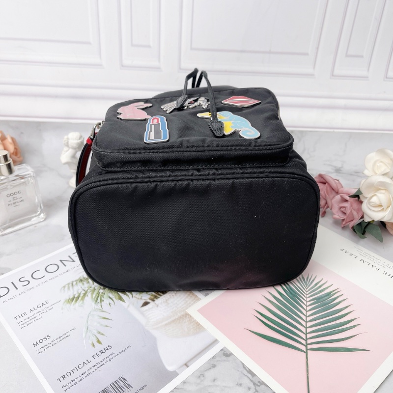 prada 限量款機器人黑色水桶包手提包20×25×12 98新配件塵袋-4