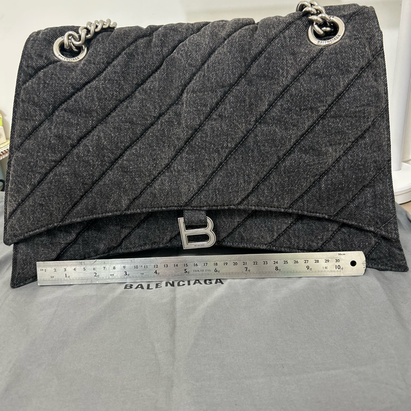 Balenciaga 巴黎世家 黑色牛仔/丹寧沙漏包 Hourglass-1