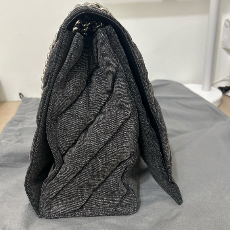 Balenciaga 巴黎世家 黑色牛仔/丹寧沙漏包 Hourglass-3