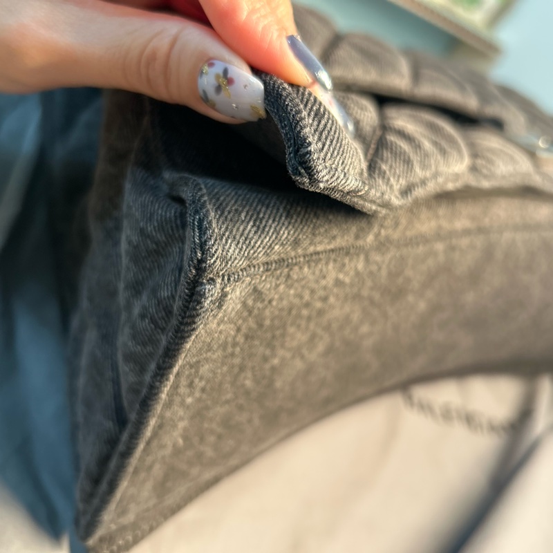 Balenciaga 巴黎世家 黑色牛仔/丹寧沙漏包 Hourglass-17