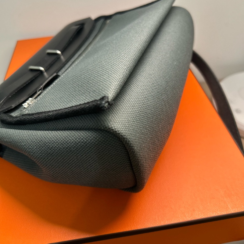 Hermes Mini Herbag Vert mangrove C031 樹林綠/沼澤綠-5