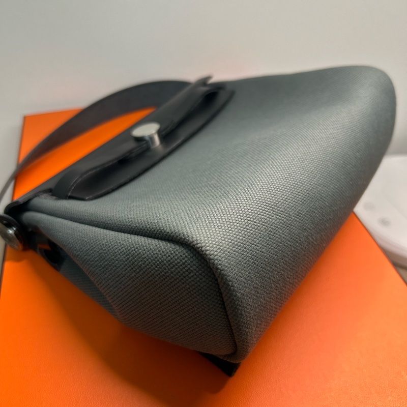 Hermes Mini Herbag Vert mangrove C031 樹林綠/沼澤綠-6