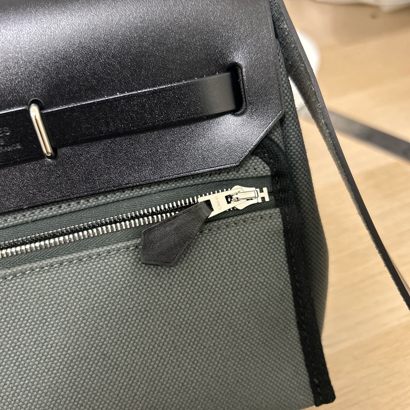 Hermes Mini Herbag Vert mangrove C031 樹林綠/沼澤綠-30