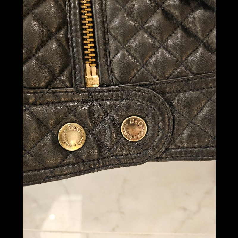 D&G 小羊皮短版外套-8