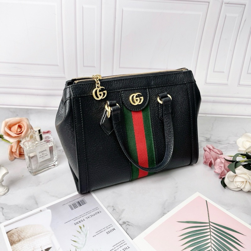 Gucci黑色ophidia手提肩背包24x10x20 98新配件塵袋-5