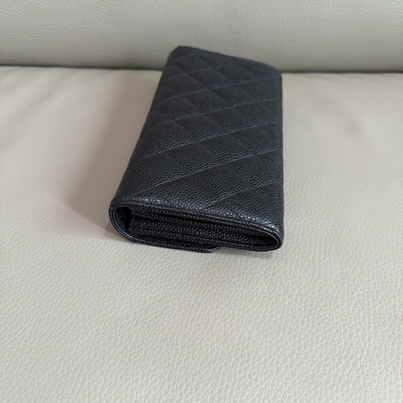 「M.Y精品」 Chanel 小香 荔枝牛皮 掀蓋長夾-17