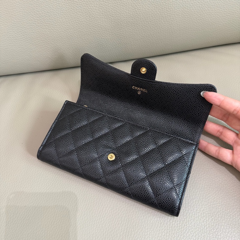 「M.Y精品」 Chanel 小香 荔枝牛皮 掀蓋長夾-19