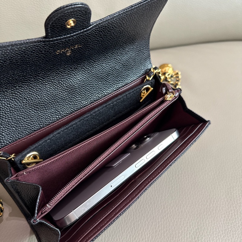 「M.Y精品」 Chanel 小香 荔枝牛皮 掀蓋長夾-21