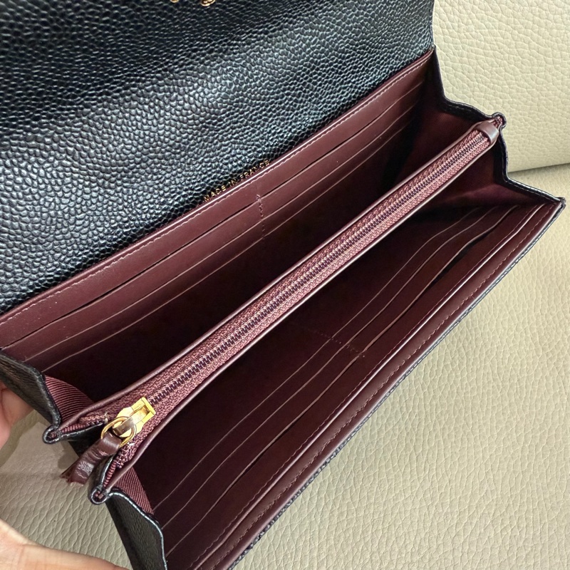 「M.Y精品」 Chanel 小香 荔枝牛皮 掀蓋長夾-23