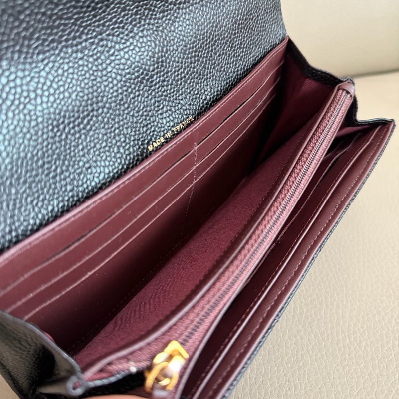 「M.Y精品」 Chanel 小香 荔枝牛皮 掀蓋長夾-24