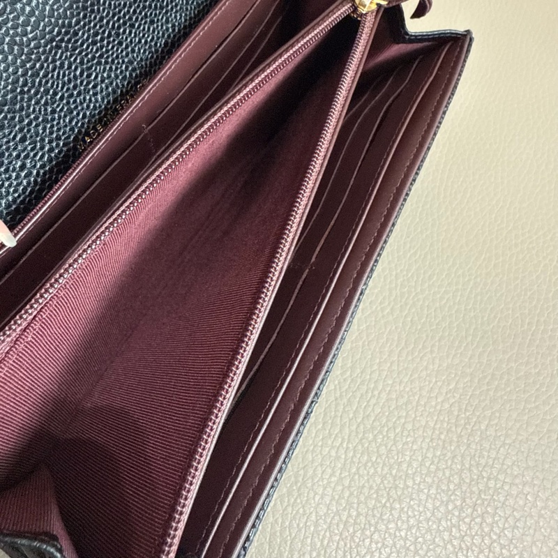 「M.Y精品」 Chanel 小香 荔枝牛皮 掀蓋長夾-26