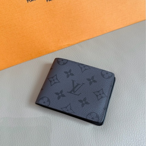 「M.Y精品」 L V 黑武士 Slender 對開短夾  M80906