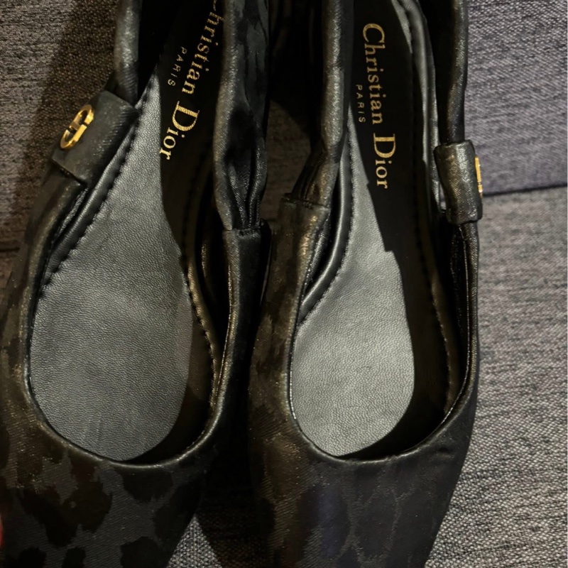 Christian Dior 豹紋鞋 23適合-24