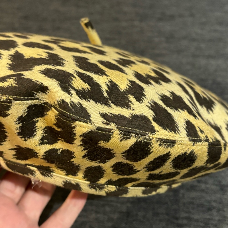 Christian Dior豹紋帽-3