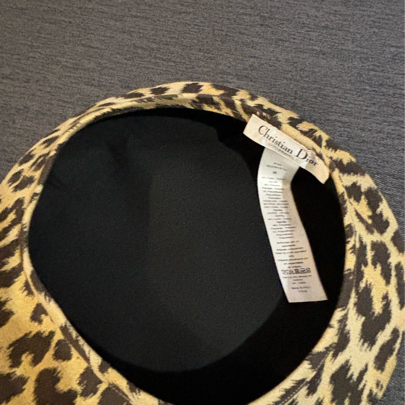 Christian Dior豹紋帽-8