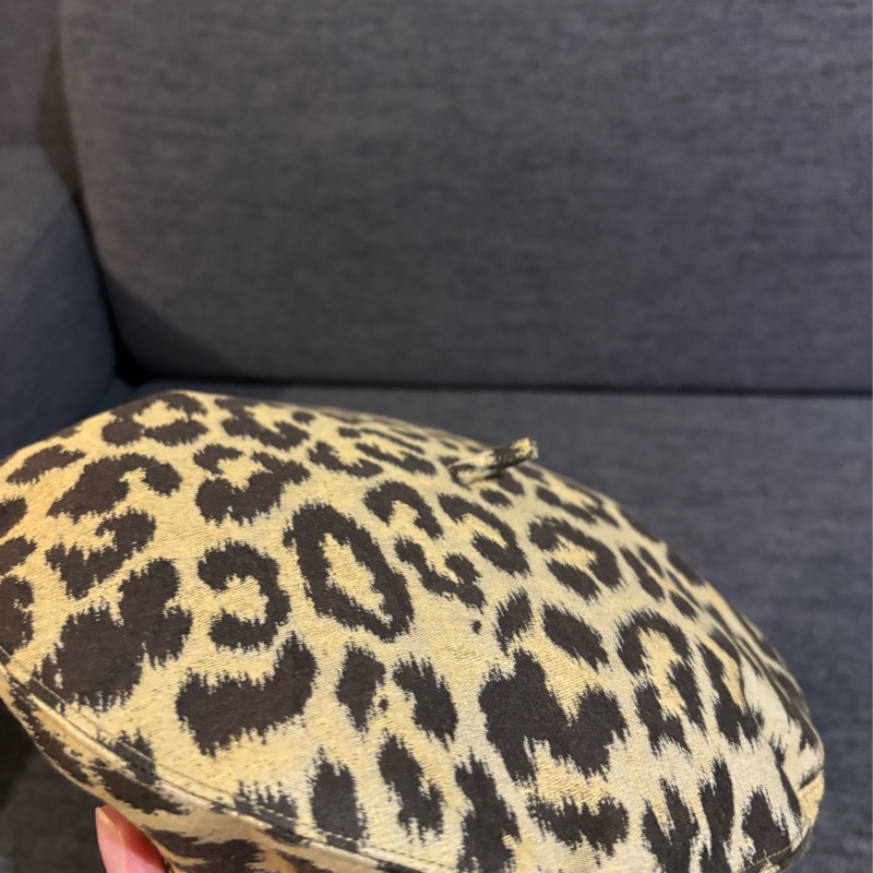 Christian Dior豹紋帽-14