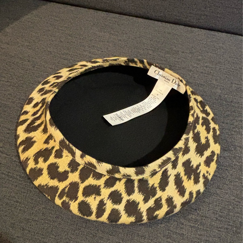 Christian Dior豹紋帽-19