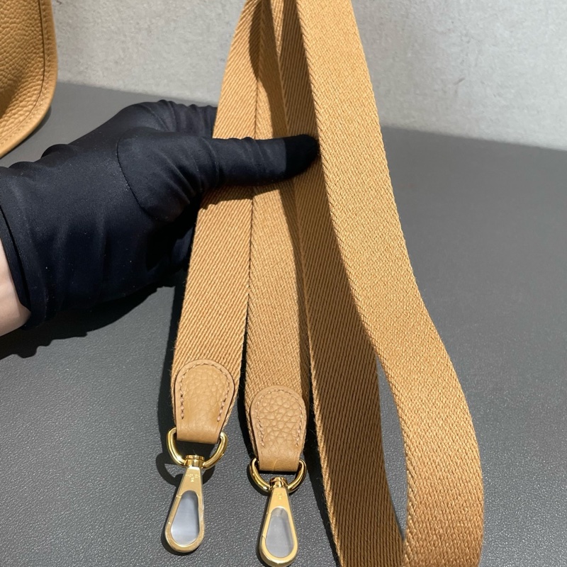 全新 Hermes 愛馬仕4B餅乾色金扣 Evelyne-13