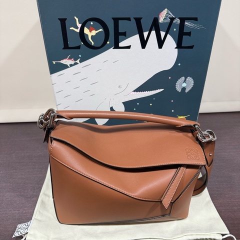 Loewe puzzle medium 焦糖棕