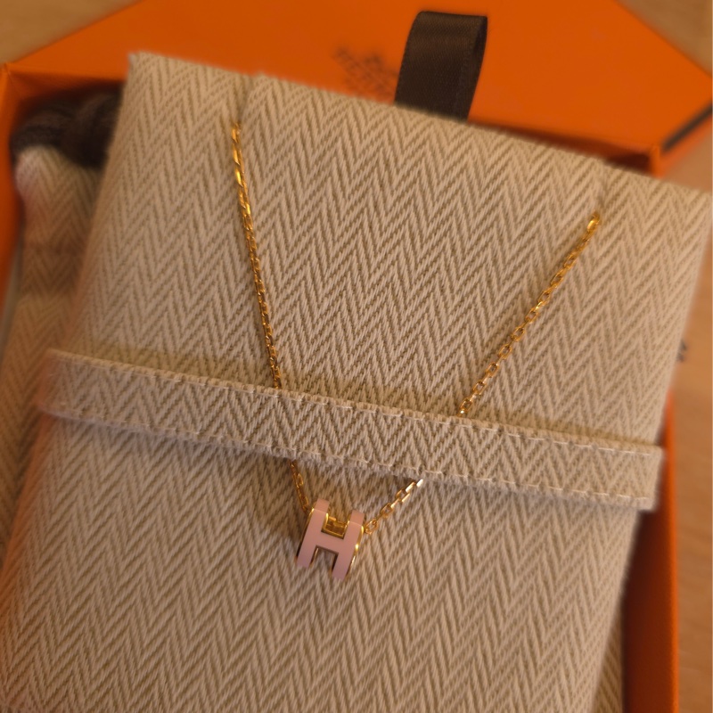 Hermes mini pop h項鍊粉-2