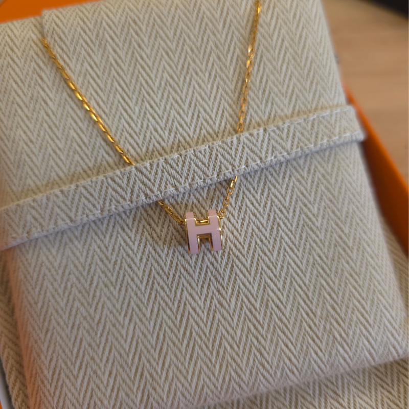 Hermes mini pop h項鍊粉-4