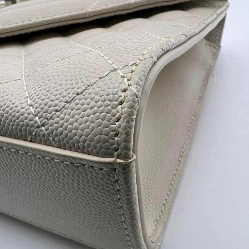 聖羅蘭銀色信封包 尺寸 22×15×6 配件防塵袋-12