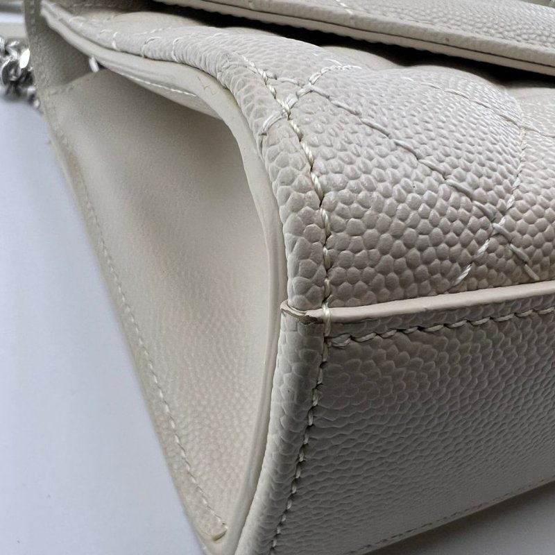 聖羅蘭銀色信封包 尺寸 22×15×6 配件防塵袋-15