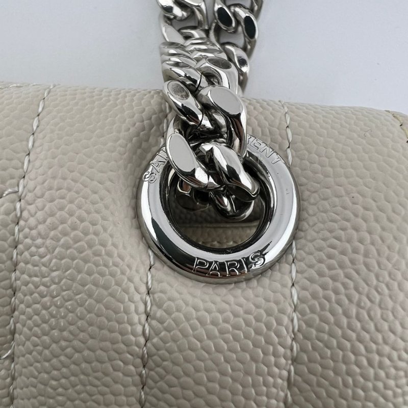 聖羅蘭銀色信封包 尺寸 22×15×6 配件防塵袋-21