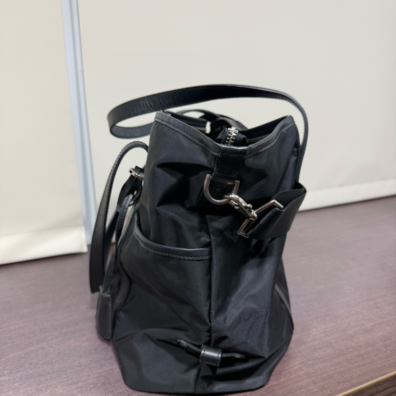 agnes b 黑色托特包 旅行袋-2