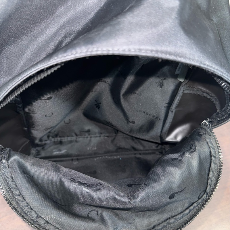 Longchamp 黑色肩背包-10