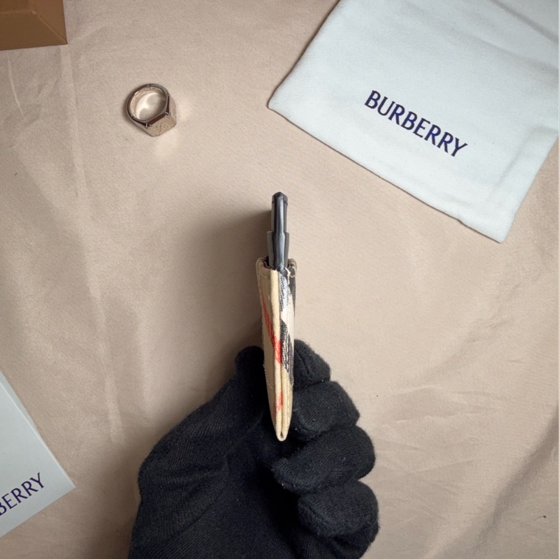 ‼️全台最甜 全新盒裝 Burberry 巴寶莉2024新款格紋5卡名片夾 卡夾-5