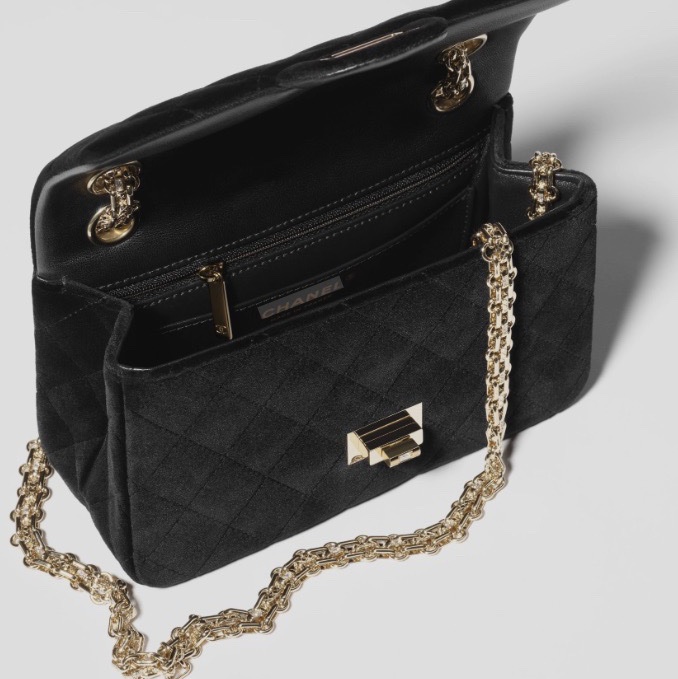 Chanel香奈兒-羊皮絨面鏈條包-2