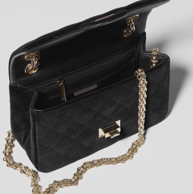 Chanel香奈兒-羊皮絨面鏈條包-7