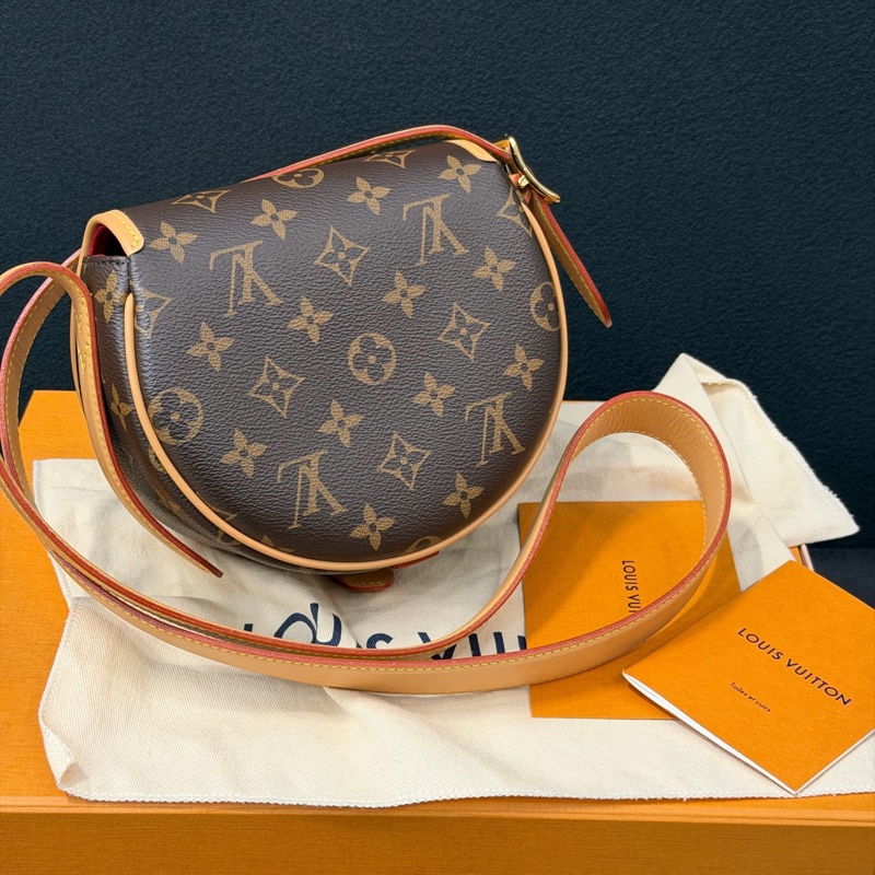 98新LV Tambourine 老花馬鞍包/小豬包 配件：塵袋-1