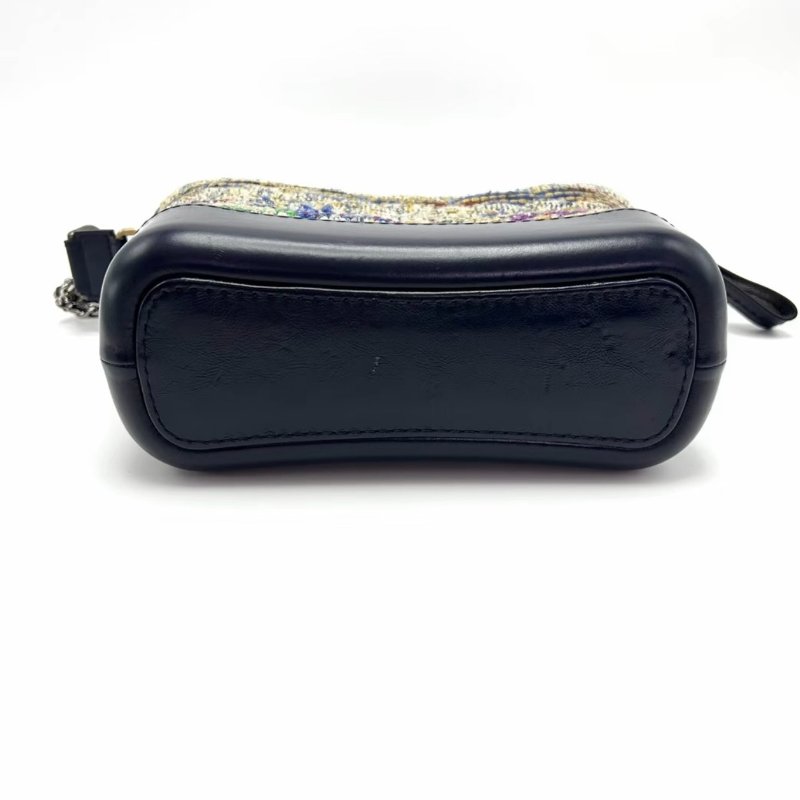 CHANEL流浪小號毛呢編織鏈條包20*14*7 98新配件保卡塵袋-1